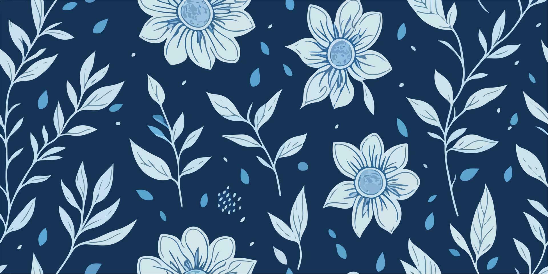 Vintage Botanical Garden, Antique Vector Illustration of Botanical Patterns