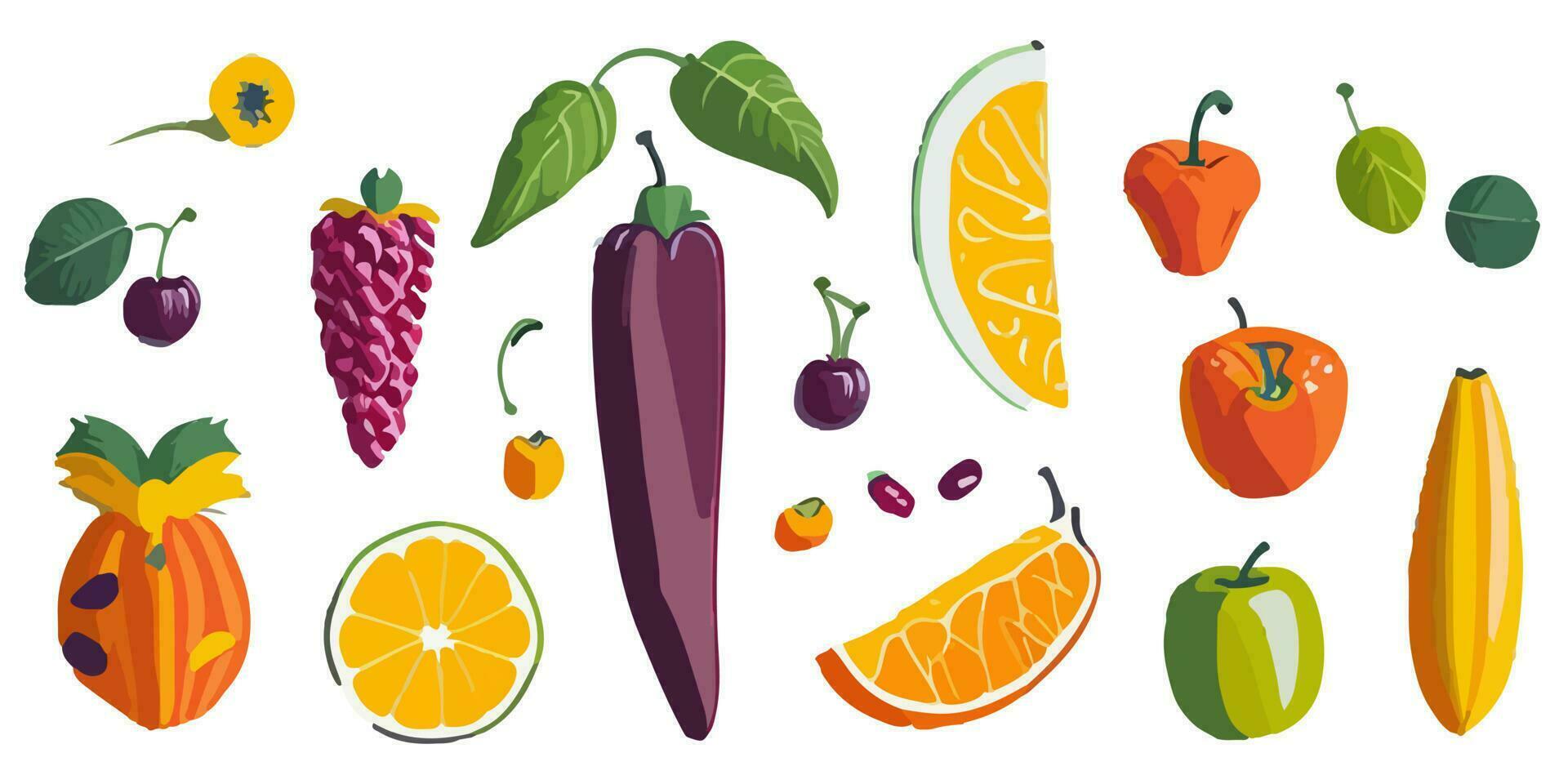 vector ilustración de en capas frutas y yogur postre