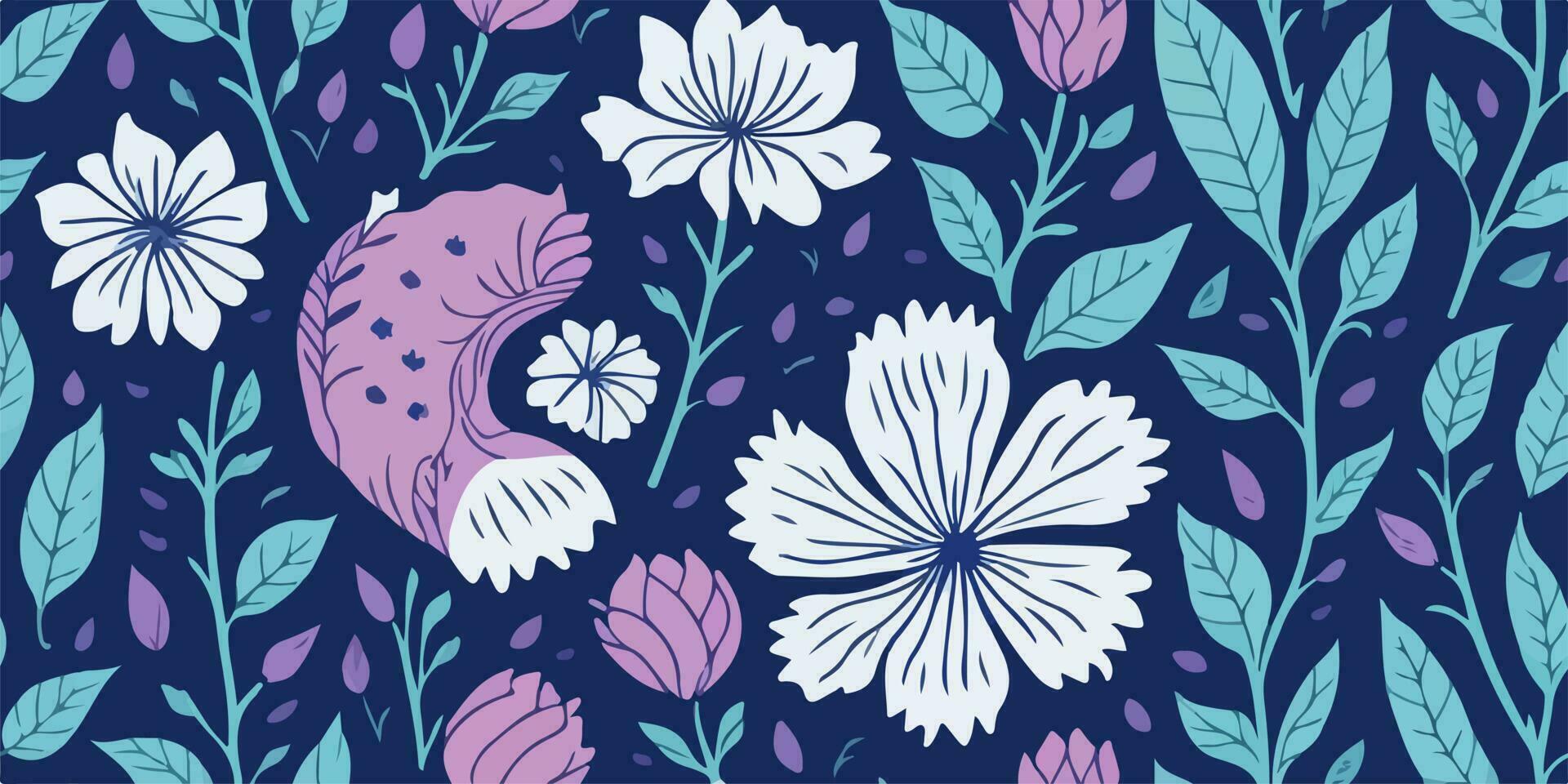 Nature's Sketches, Artistic Vector Illustration of Hand-Drawn Plant Sketches