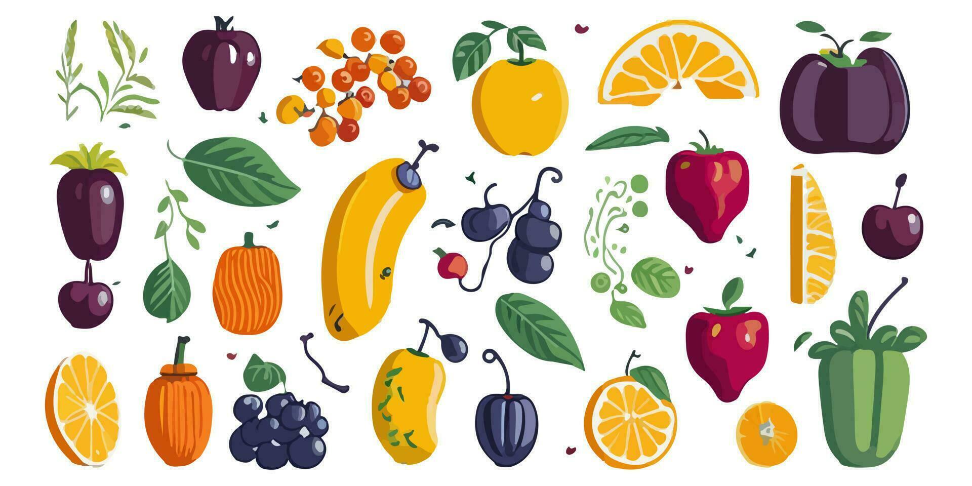 Juicy and Fragrant Bliss Portrayed in Vector Art