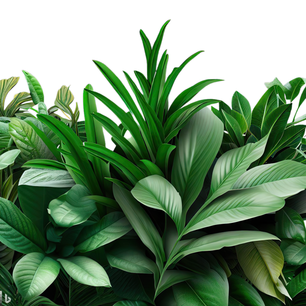 isolated tropical plant and summer tree png