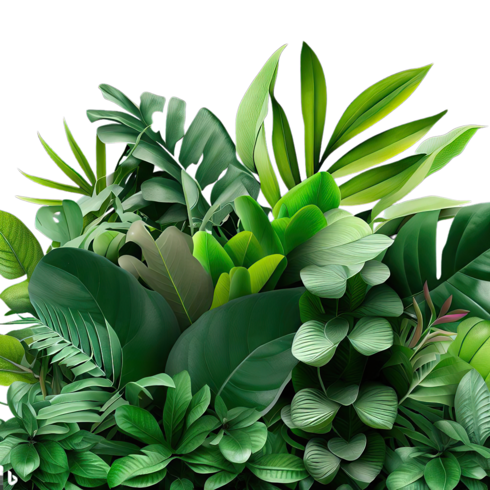 isolated tropical plant and summer tree png
