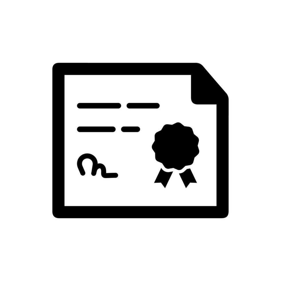 Certificate icon suitable for any type of design project vector