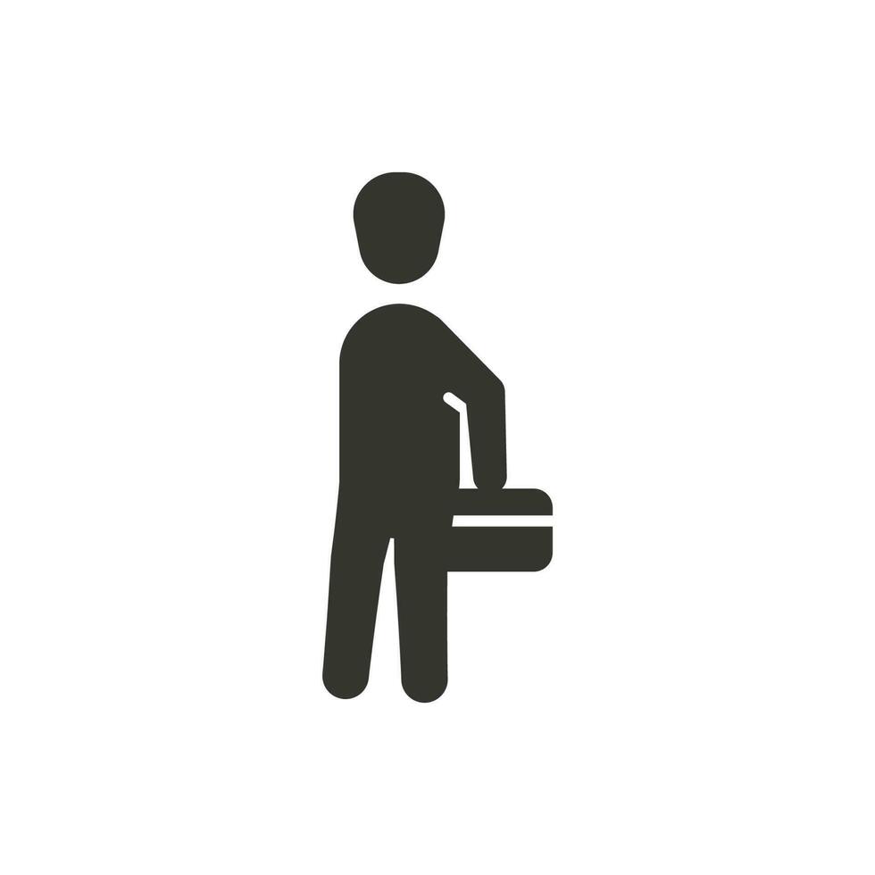 Office going icon vector