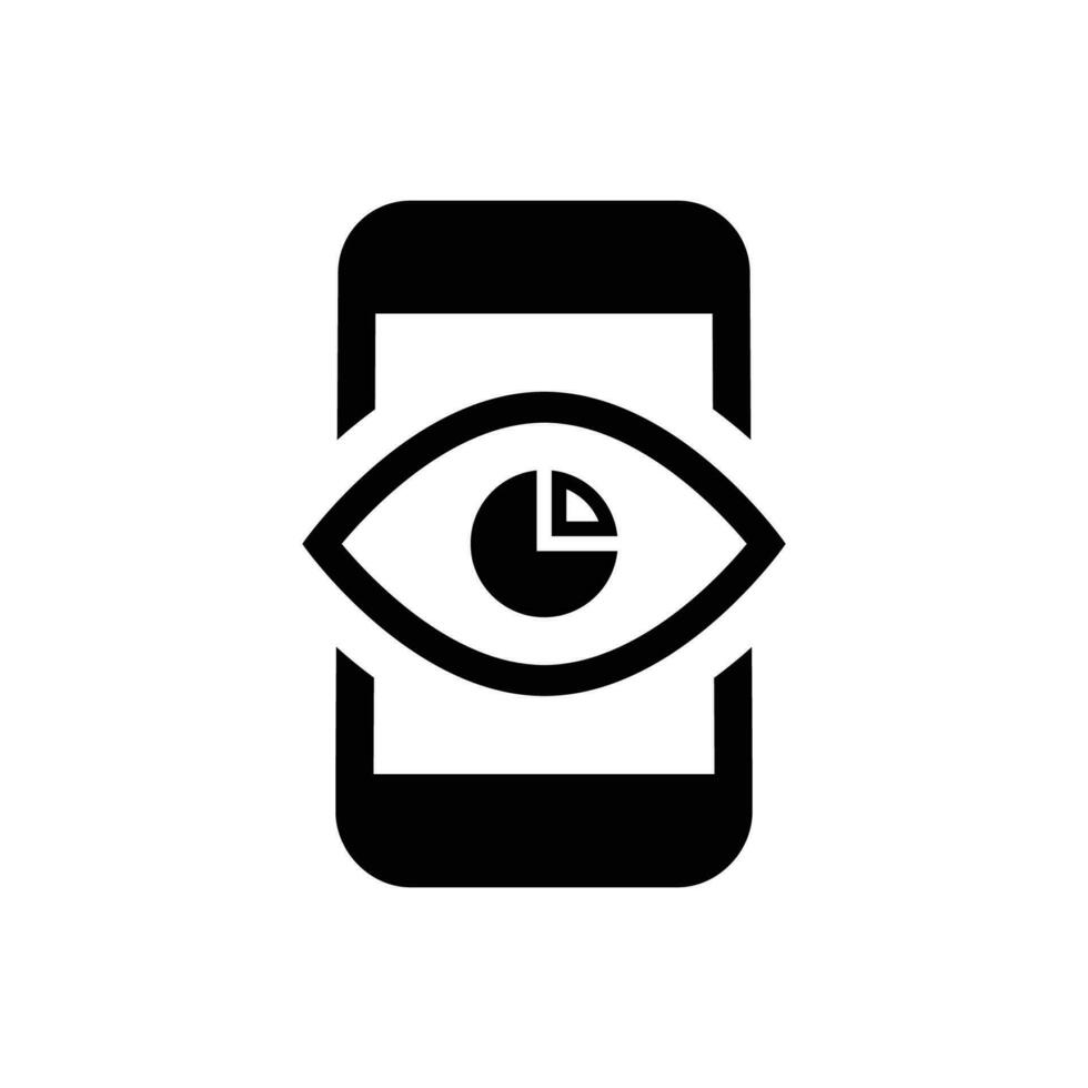 Mobile advertising view icon vector