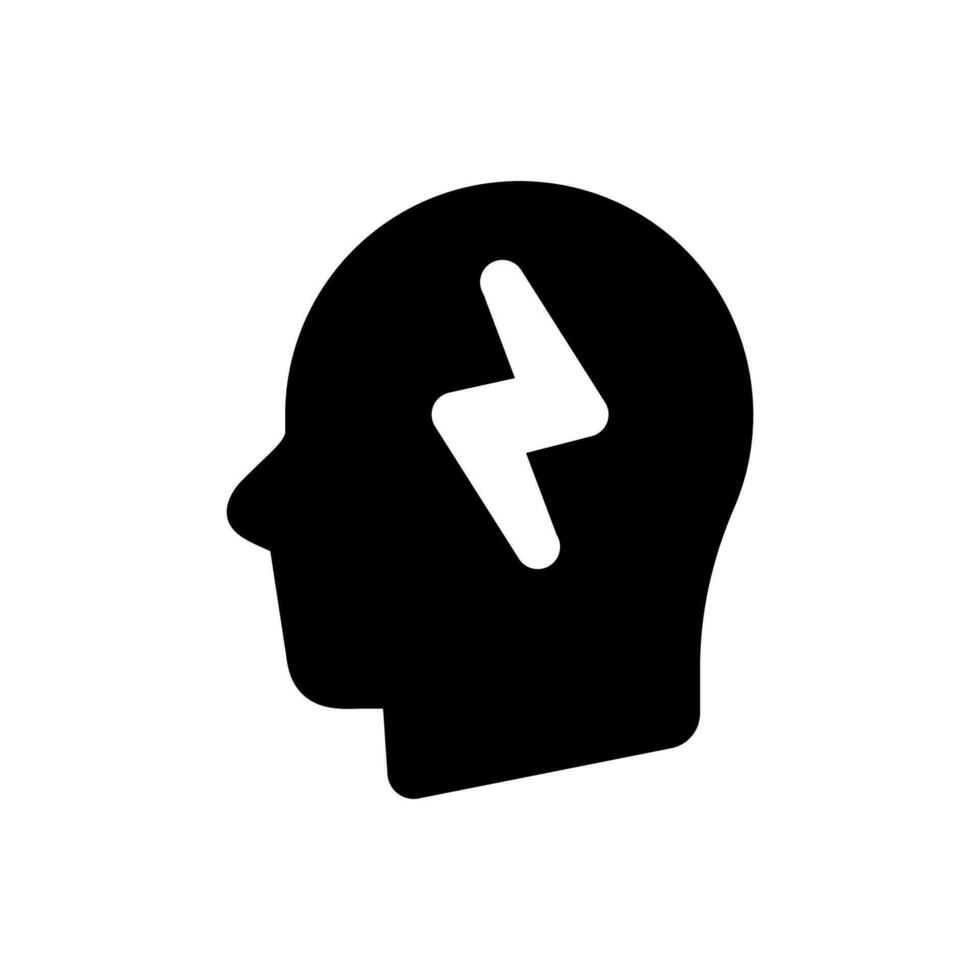 Simple illustration of a Intelligence Icon vector