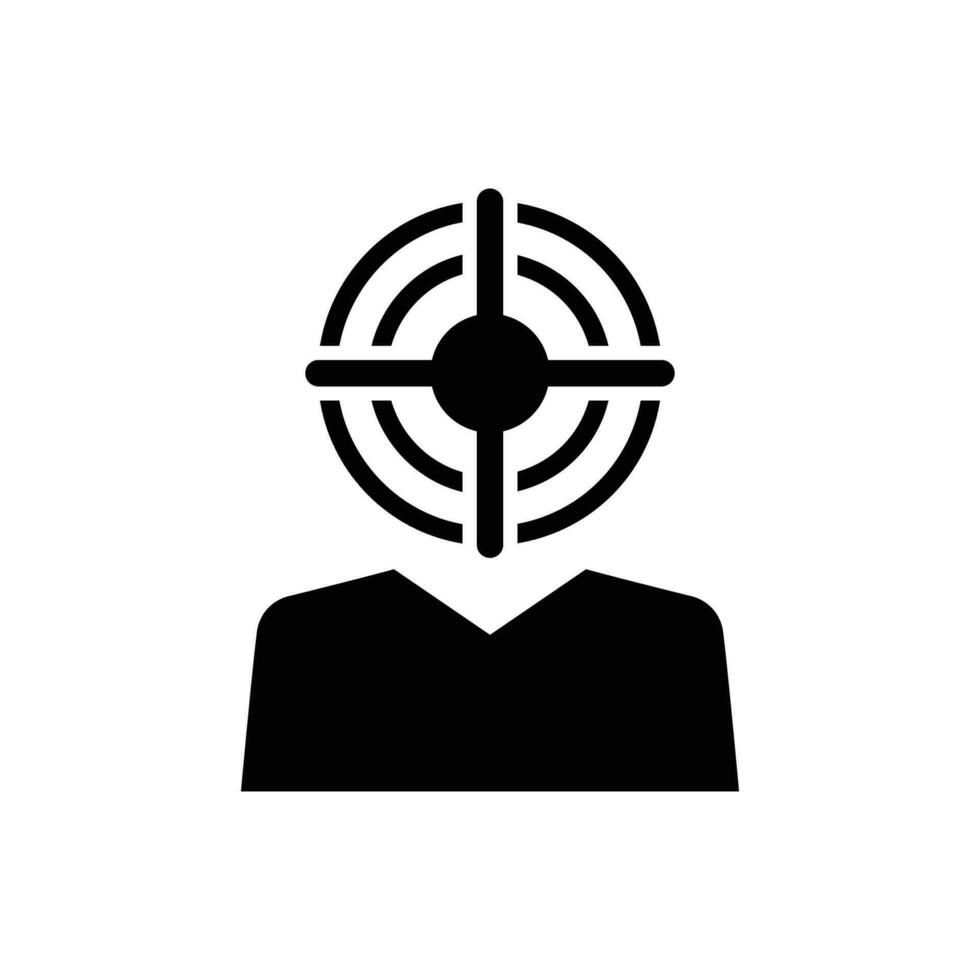 Business target icon vector