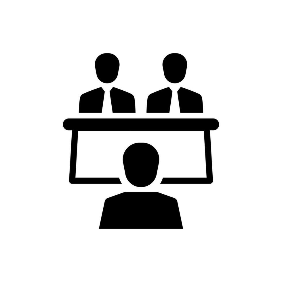 Interview Board Icon vector