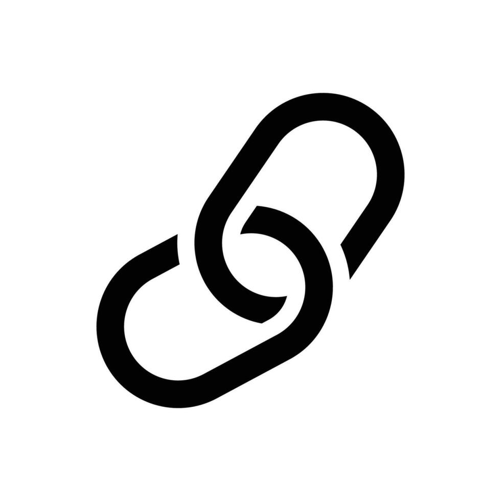 Link icon perfect for any type of design projects vector