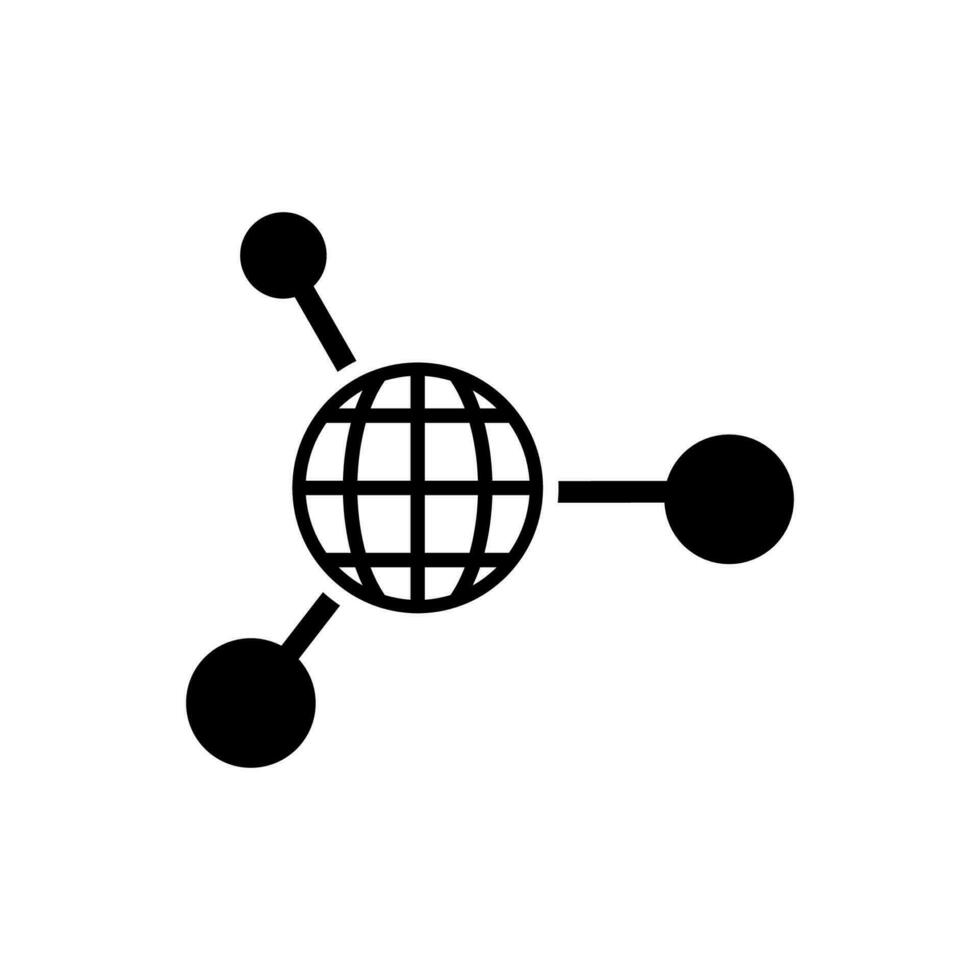 Network sharing icon vector