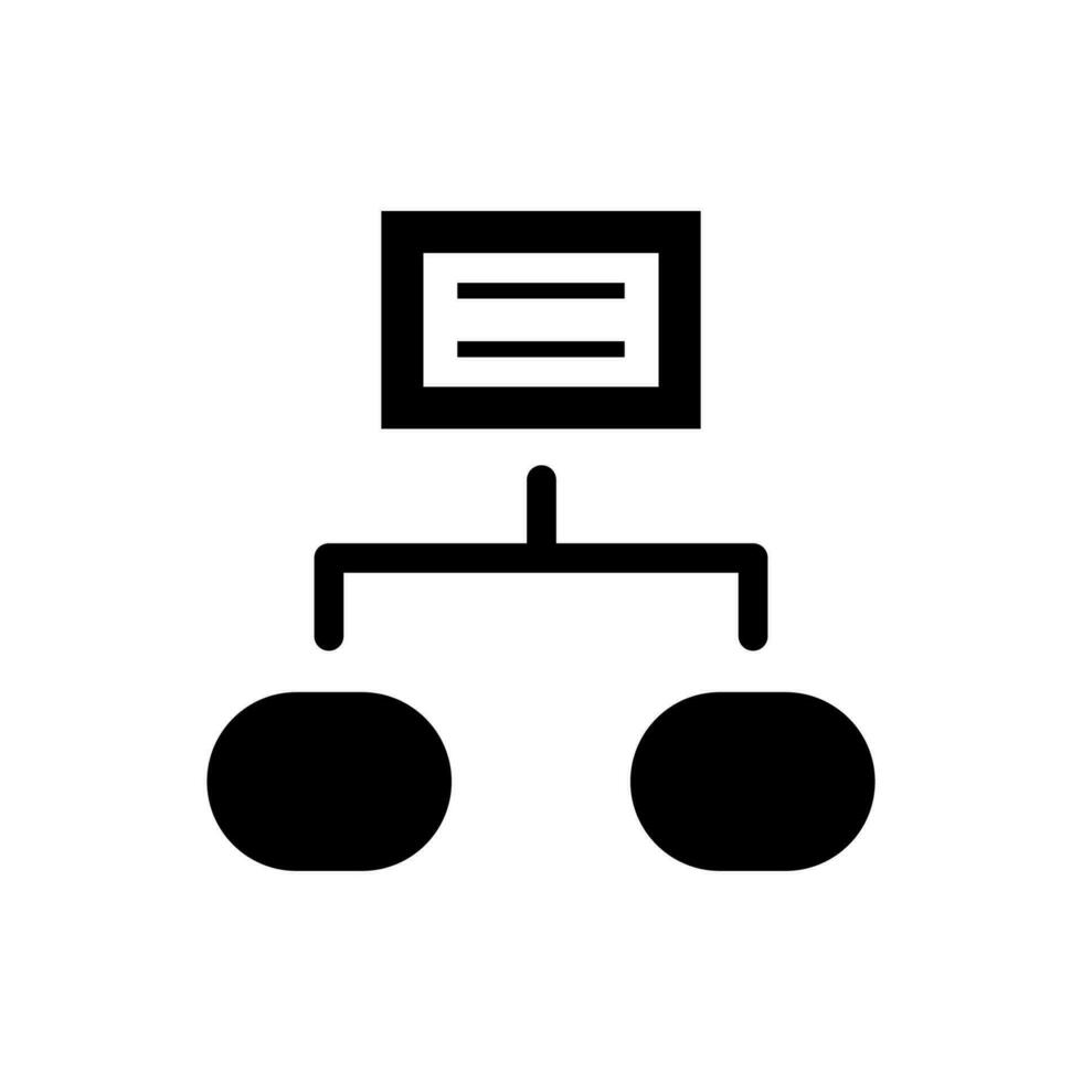 Sitemap, workflow icon vector