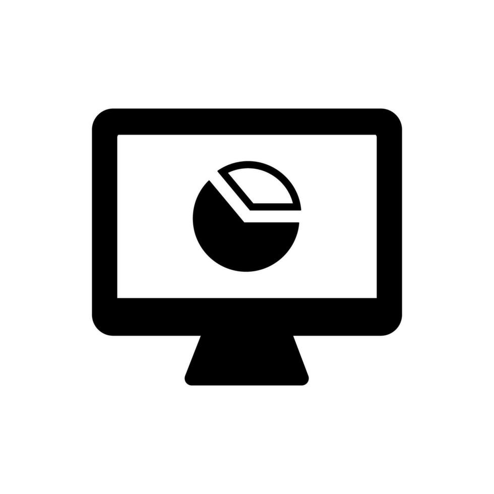 Online Business Report Icon vector