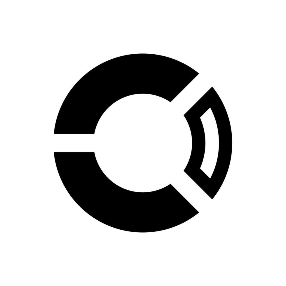 Pie Statistics Icon vector