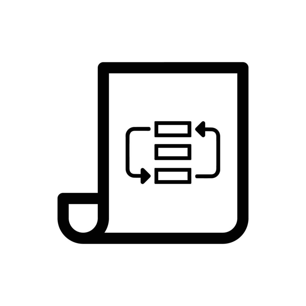 Work flow icon vector
