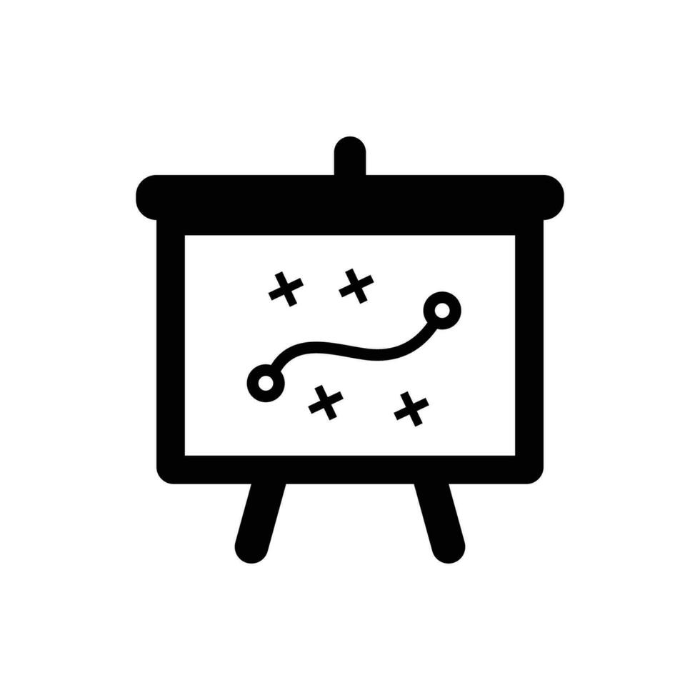Strategy planing presentation icon vector