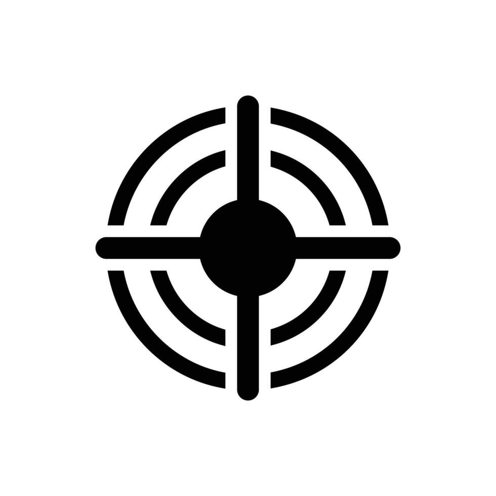 Target icon suitable for any type of design projects vector