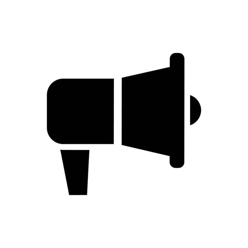 Megaphone icon suitable for any type of design projects vector