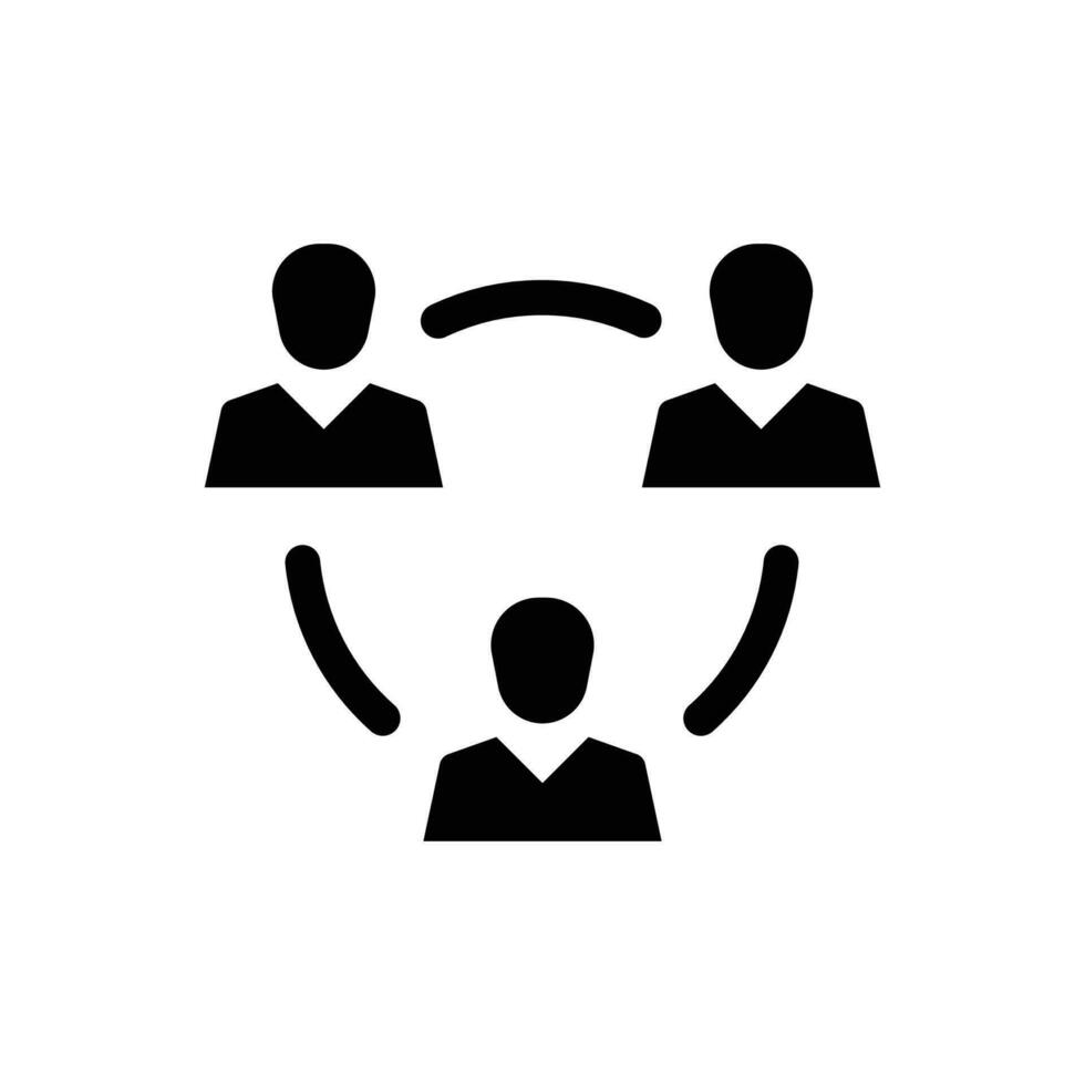 Teamwork Communication Icon vector
