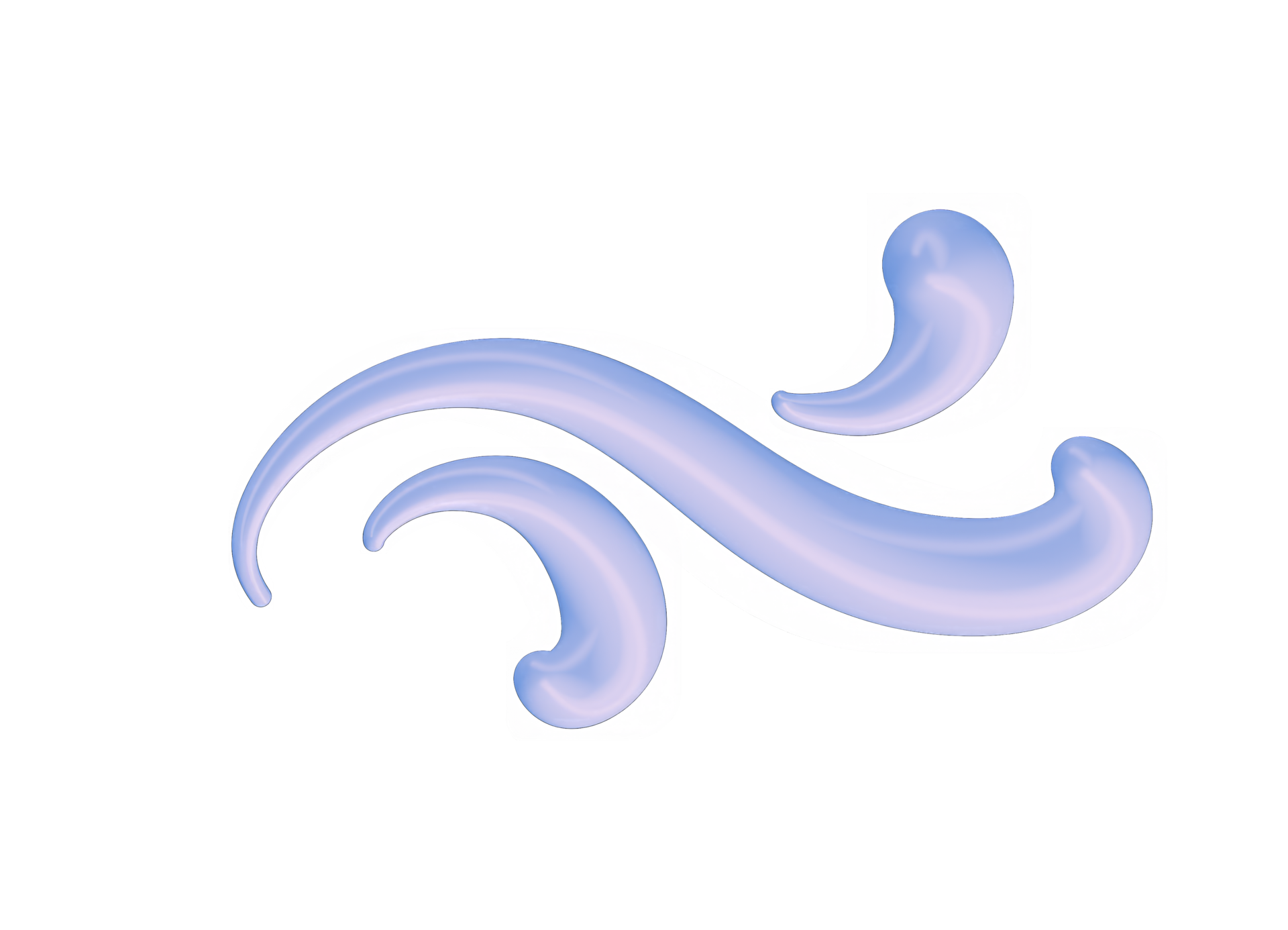 3d abstract vintage line elegant corner divider and separator, swirl