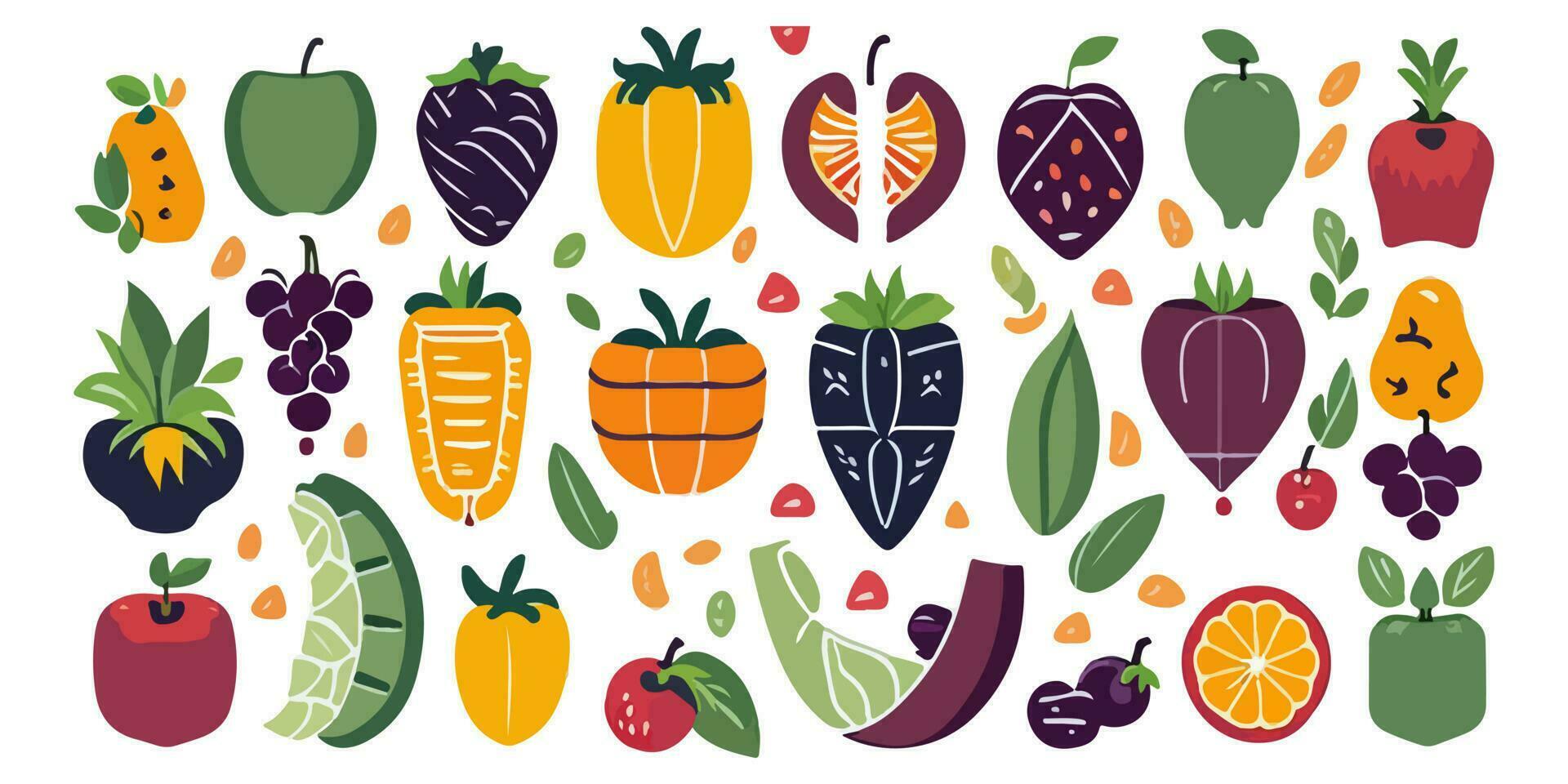 Vector Illustration of a Nutritious Blend of Fresh Fruits in a Smoothie