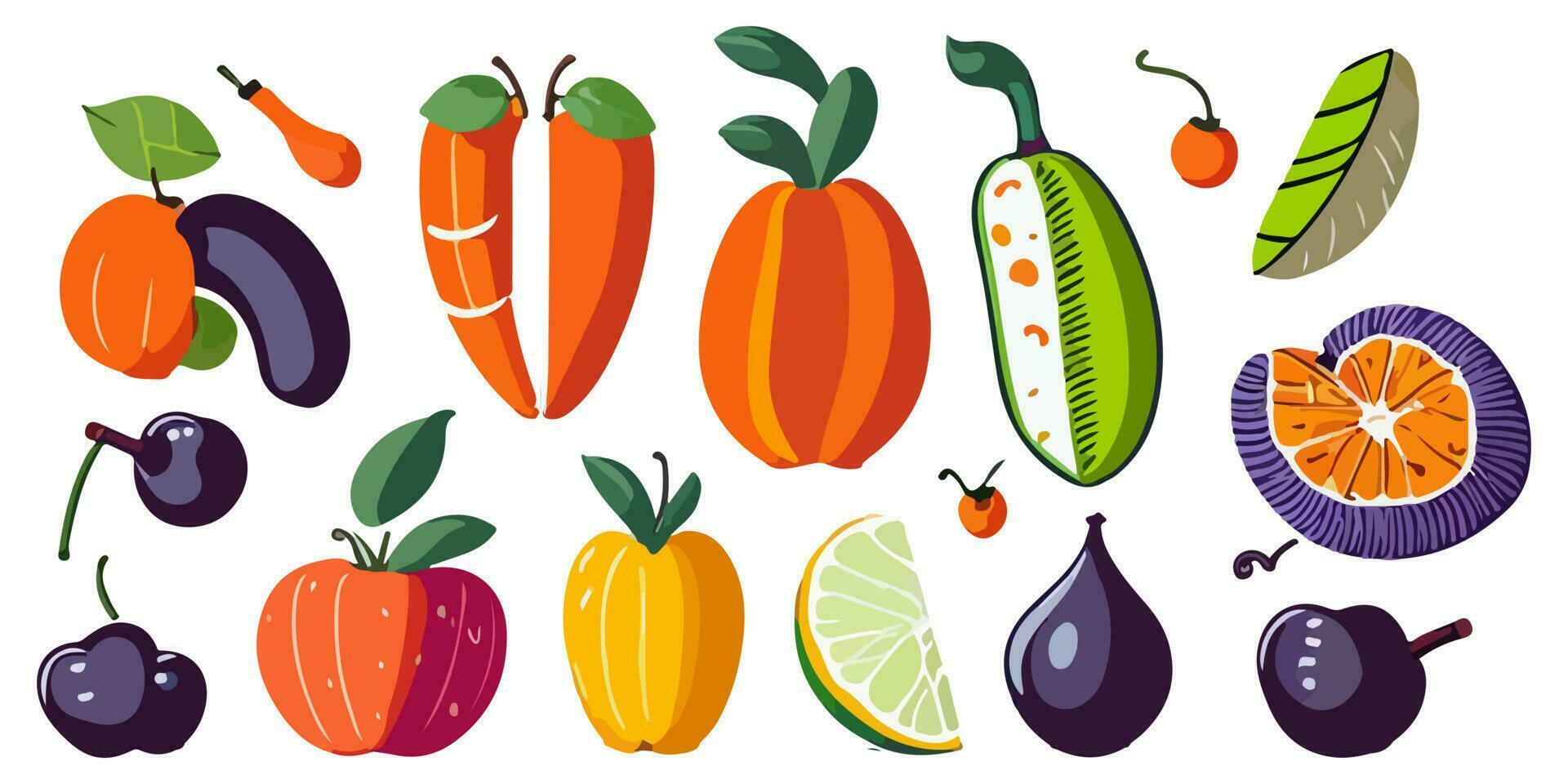 Infamous and Pungent Fruit Illustrated in Artistic Vector Style