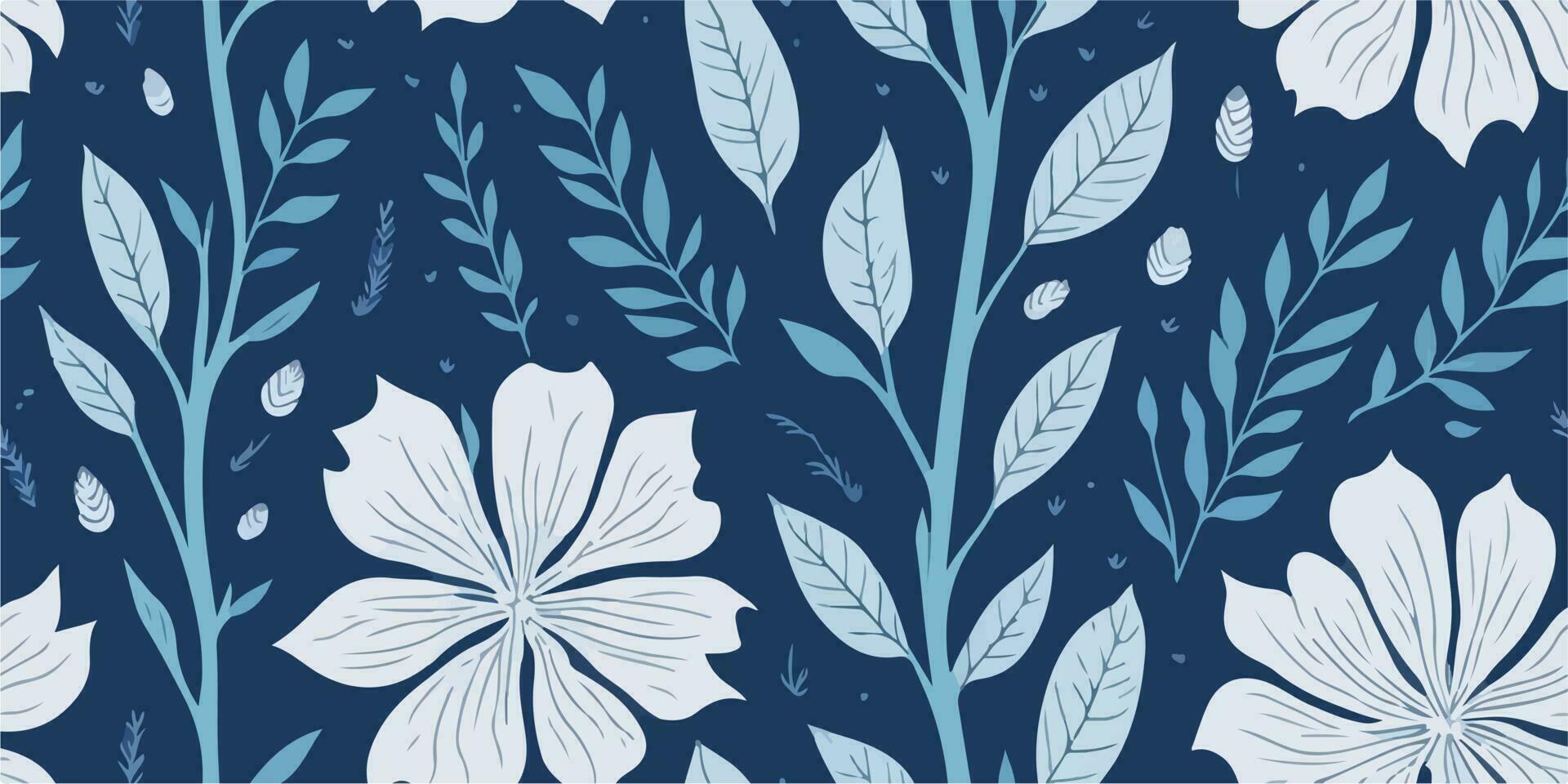 Blooming Watercolors, Expressive Vector Illustration of Dynamic Flowers