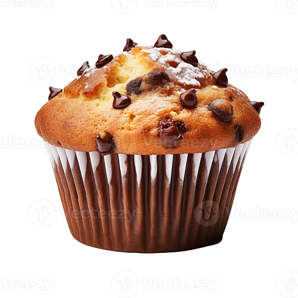 Muffin cupcake isolated on transparent background, created with png