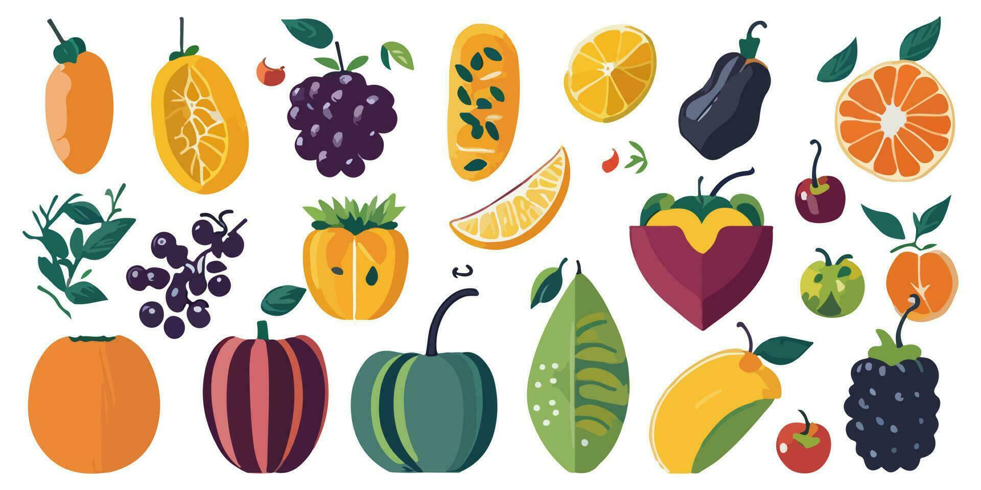 Nature's Delicate Delicacy Crafted in Vector Graphics