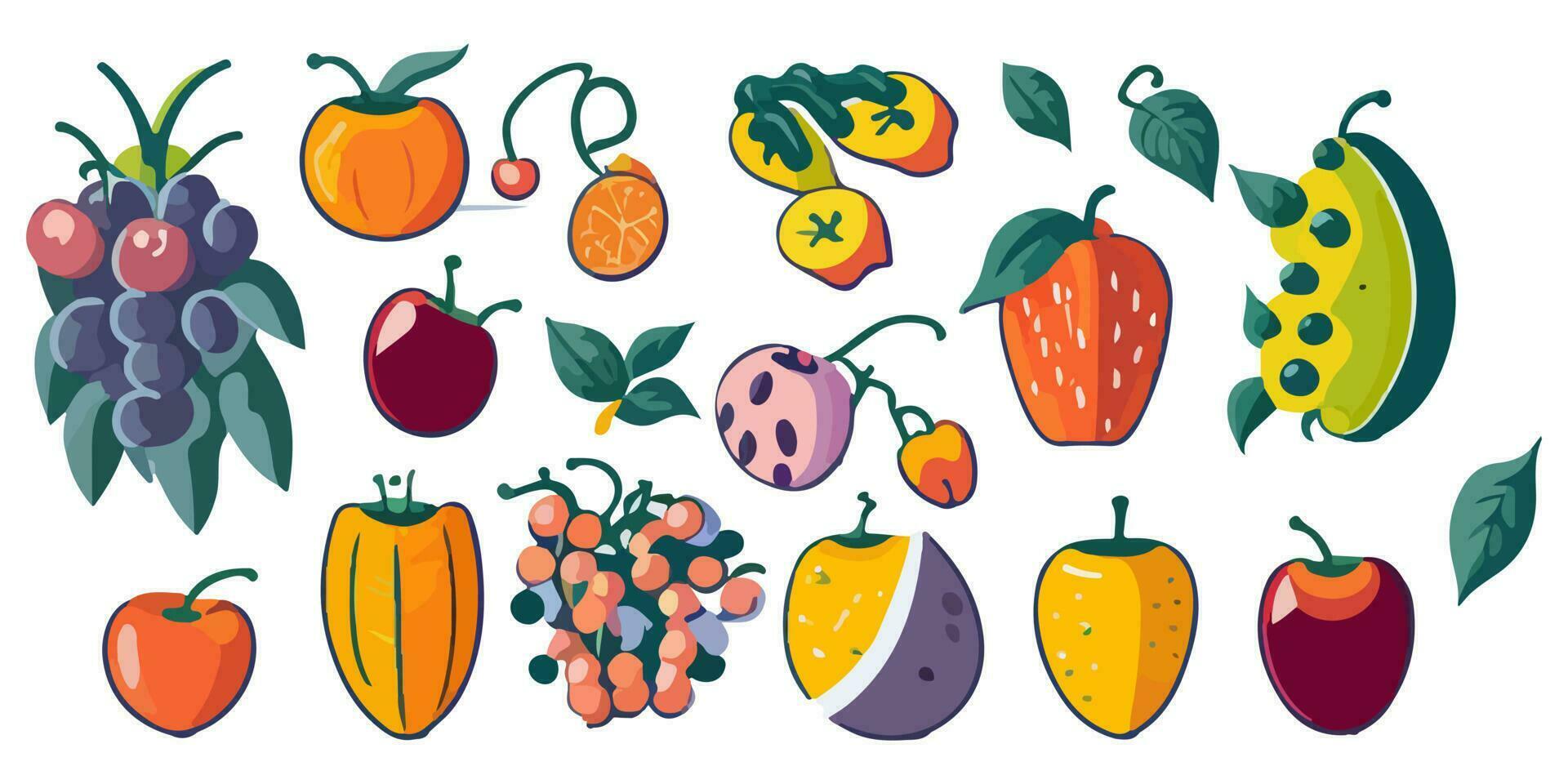 Deep and Rich Citrus Beauty Captured in Vector Illustration