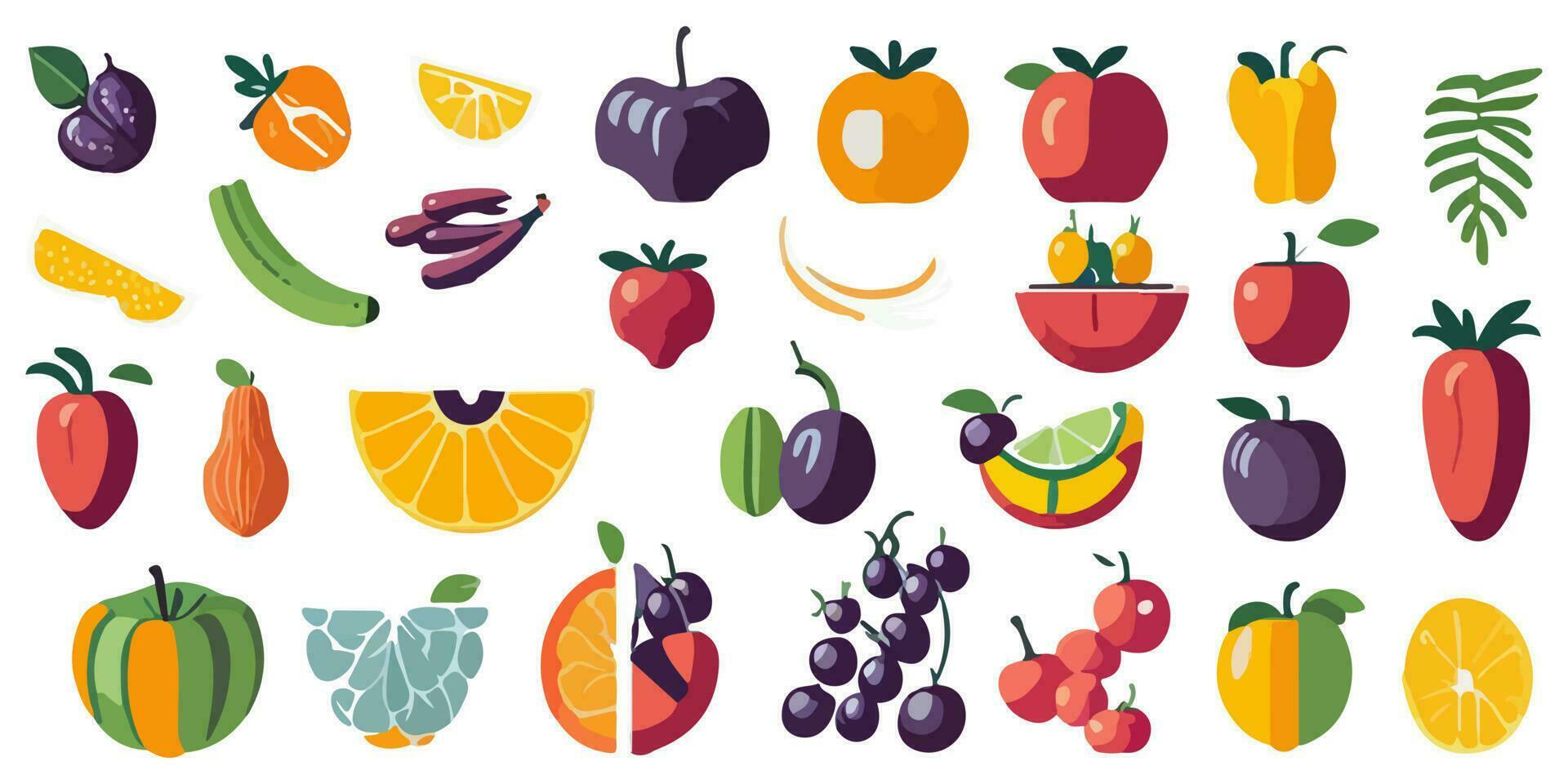 Vector Art depicting Citrus Fruits Infusing Flavors into Water