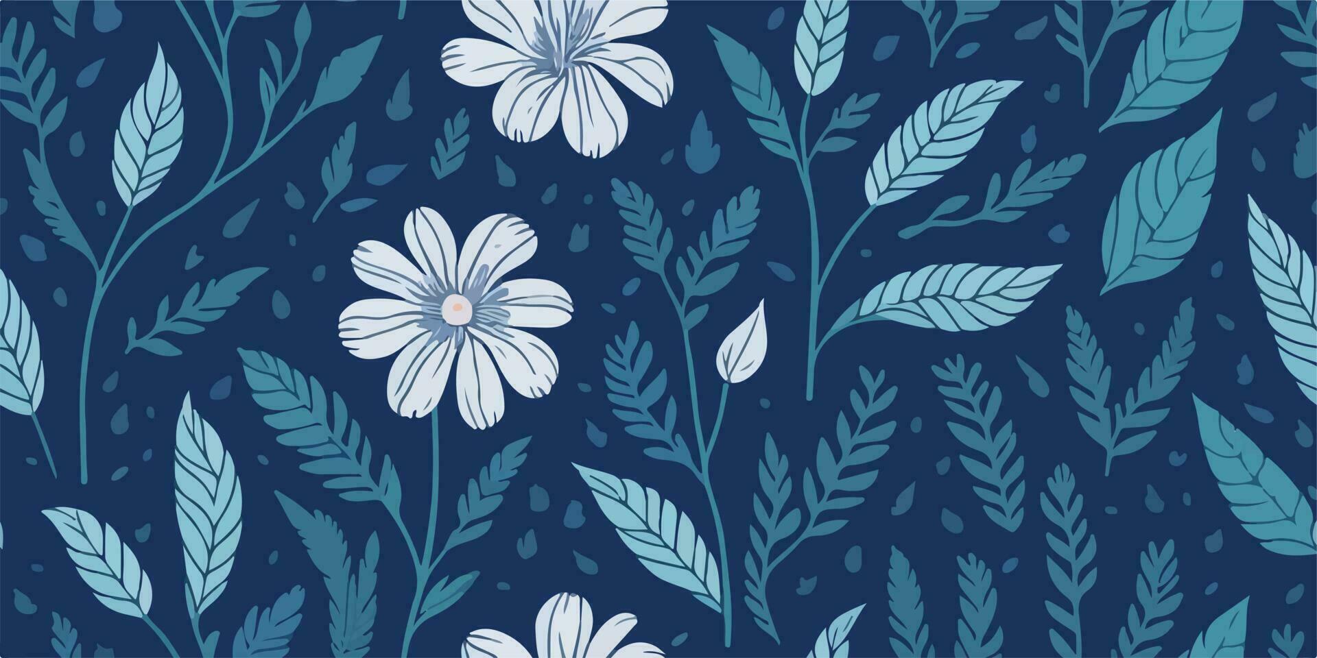 Vintage Botanical Garden, Antique Vector Illustration of Botanical Patterns