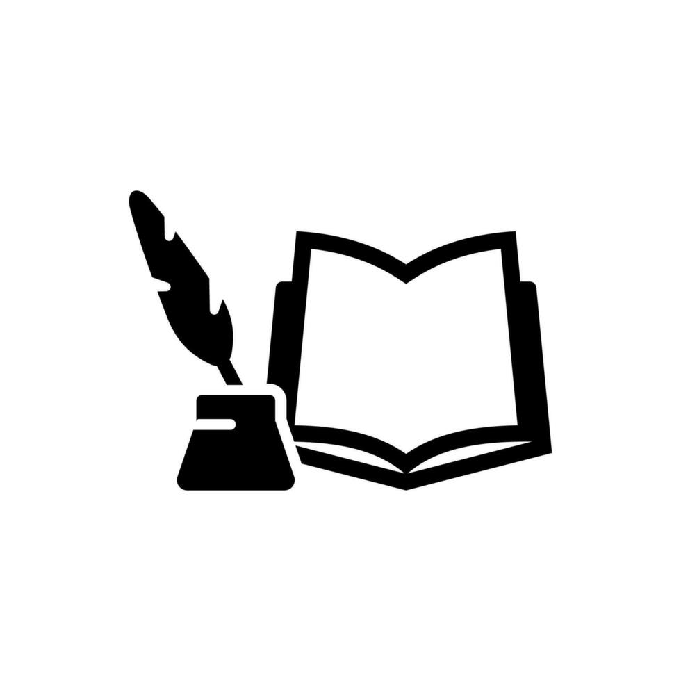 literature icon suitable for any type design projects vector