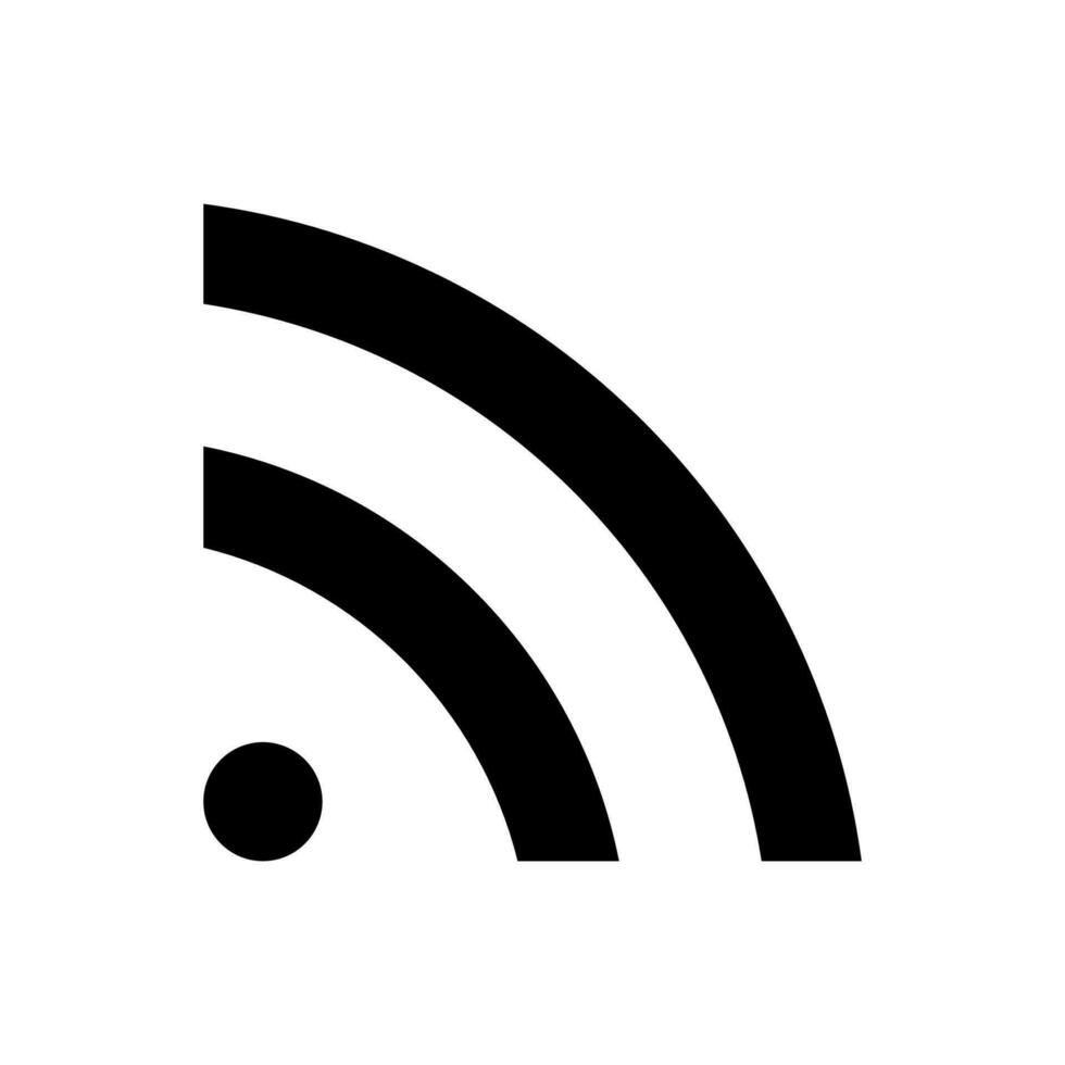 RSS feed icon vector