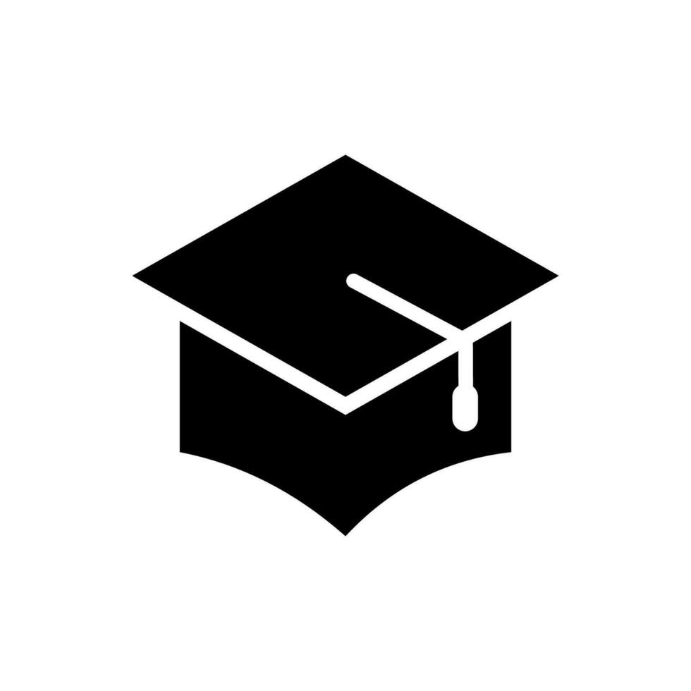 Graduation cap icon vector