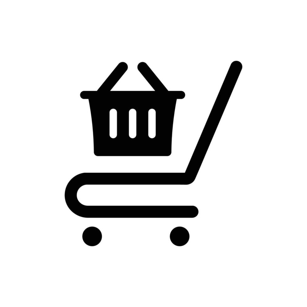 Shopping cart icon vector