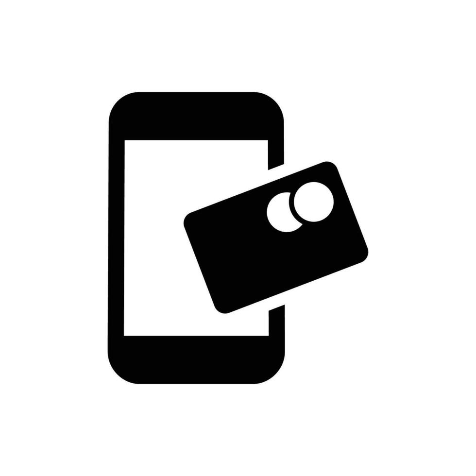 Mobile payment icon vector