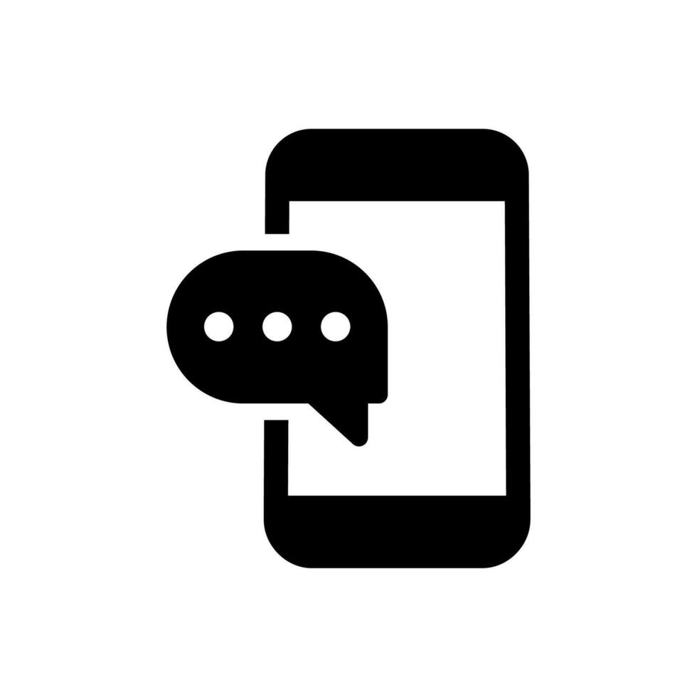 Mobile Chatting Icon vector