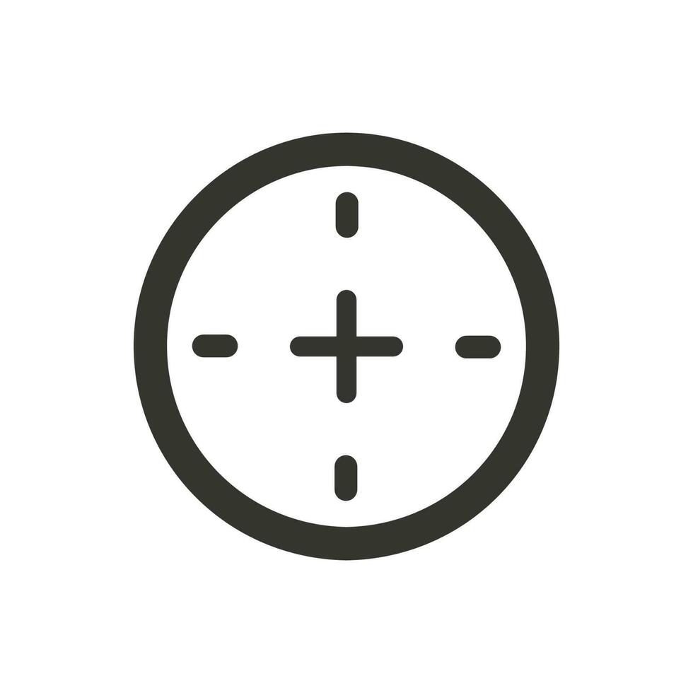 Simple illustration of a target icon vector