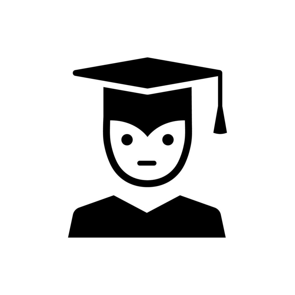 Graduation icon suitable for any type of design project vector