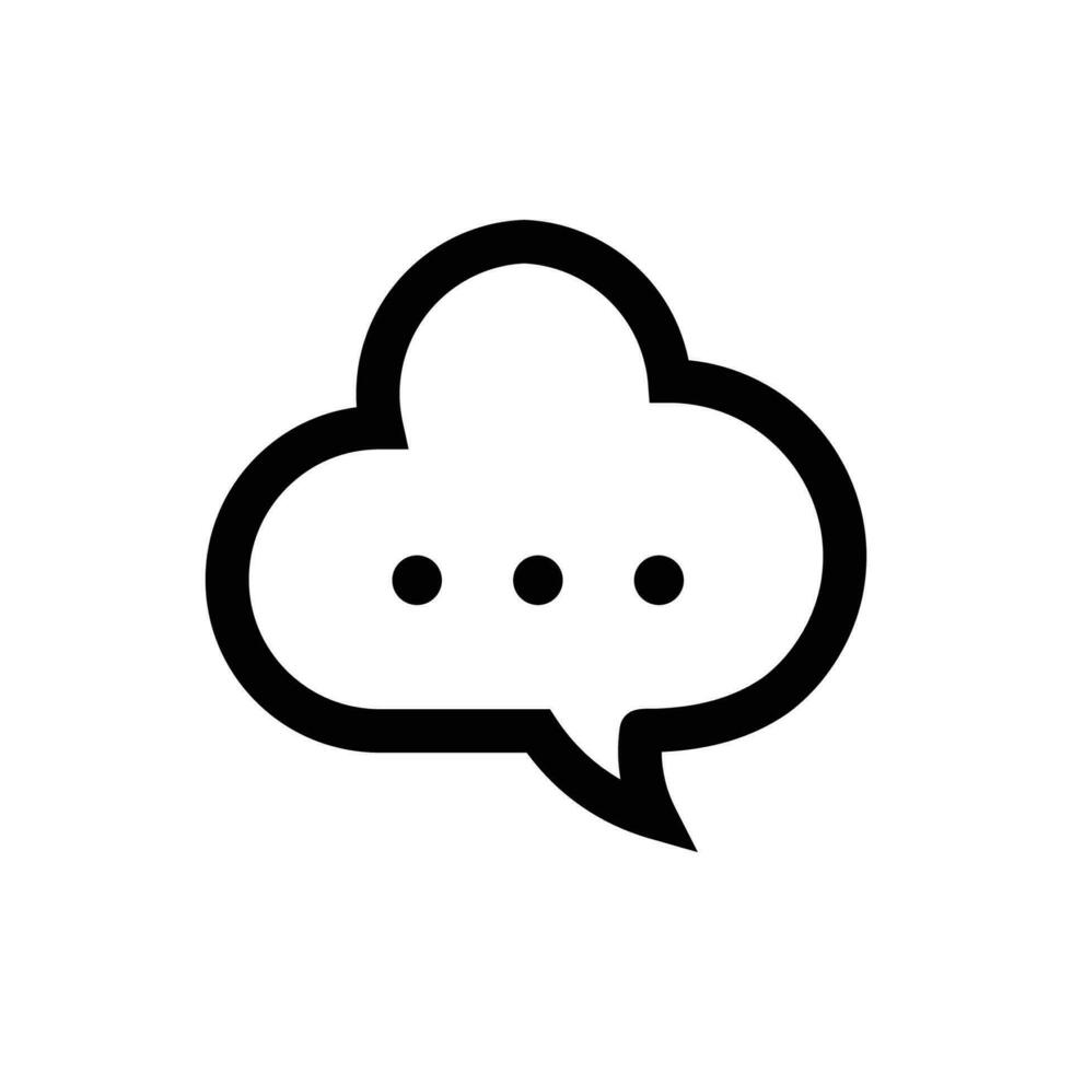 Online speech icon vector