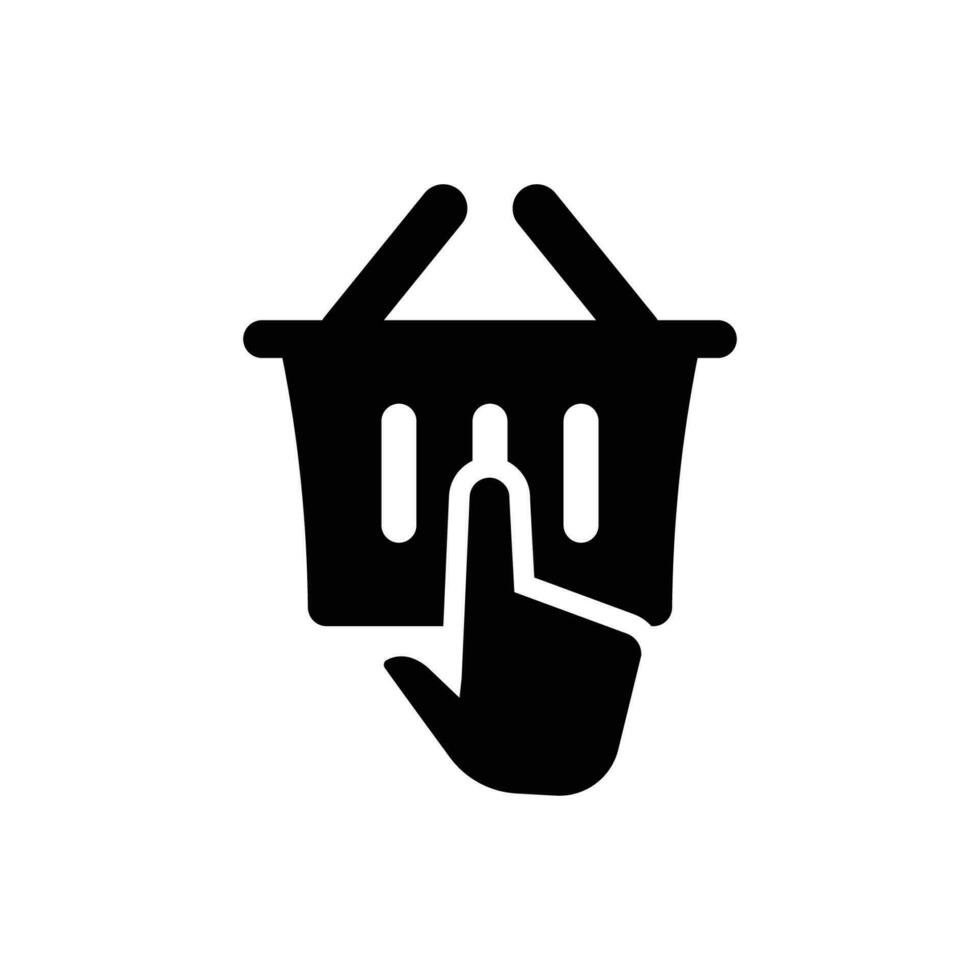 Online shopping icon vector