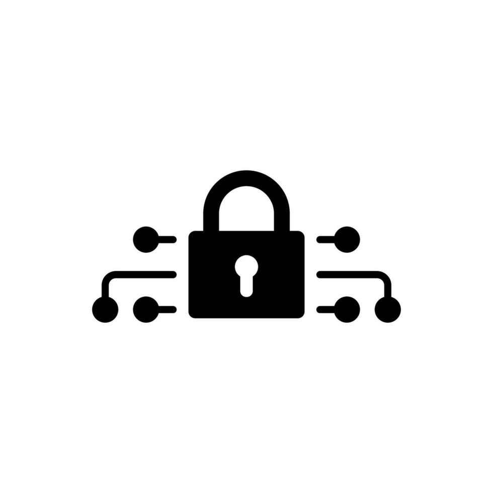 Cyber security icon vector