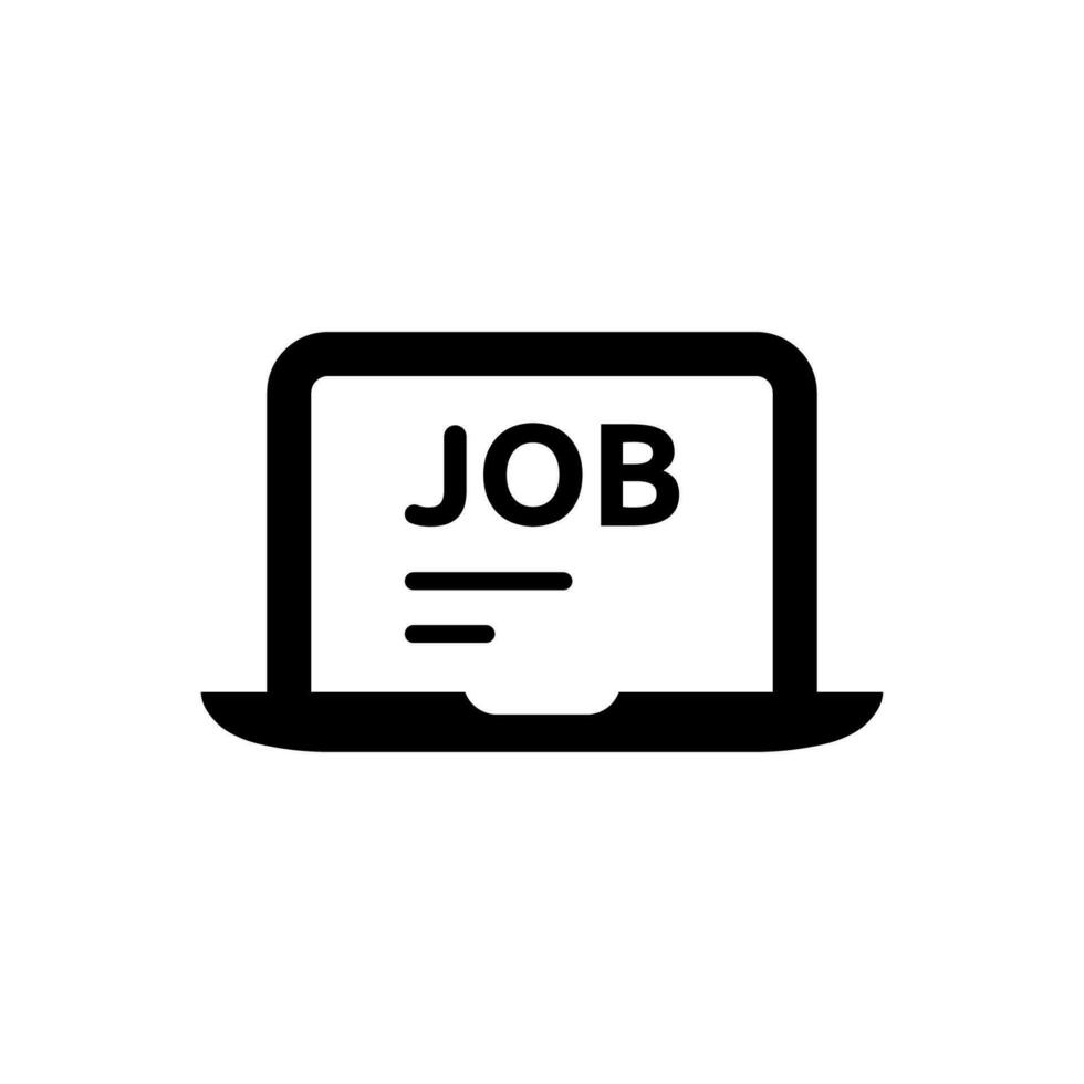 Online Job Icon vector