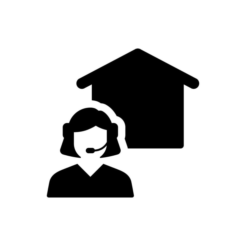 Real Estate Support Icon vector