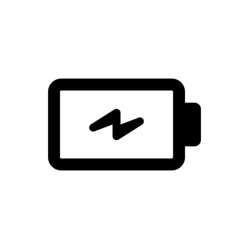 Battery charging icon vector