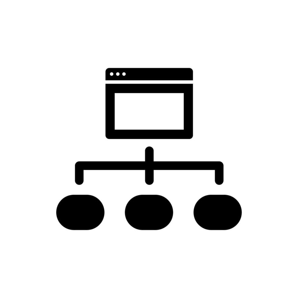 Browser Structure Icon vector