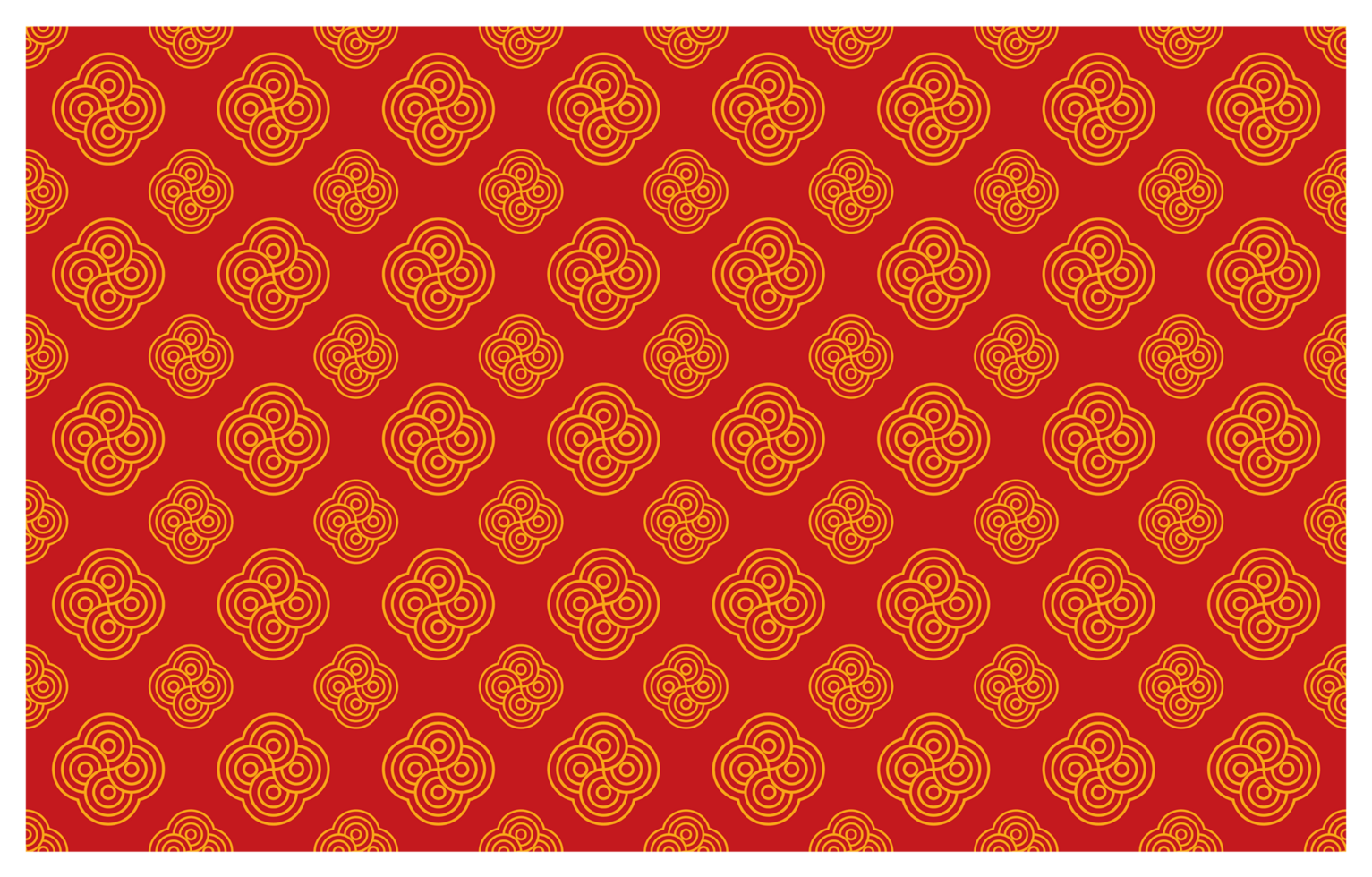 Gold and Red Seamless Circle Pattern Background png