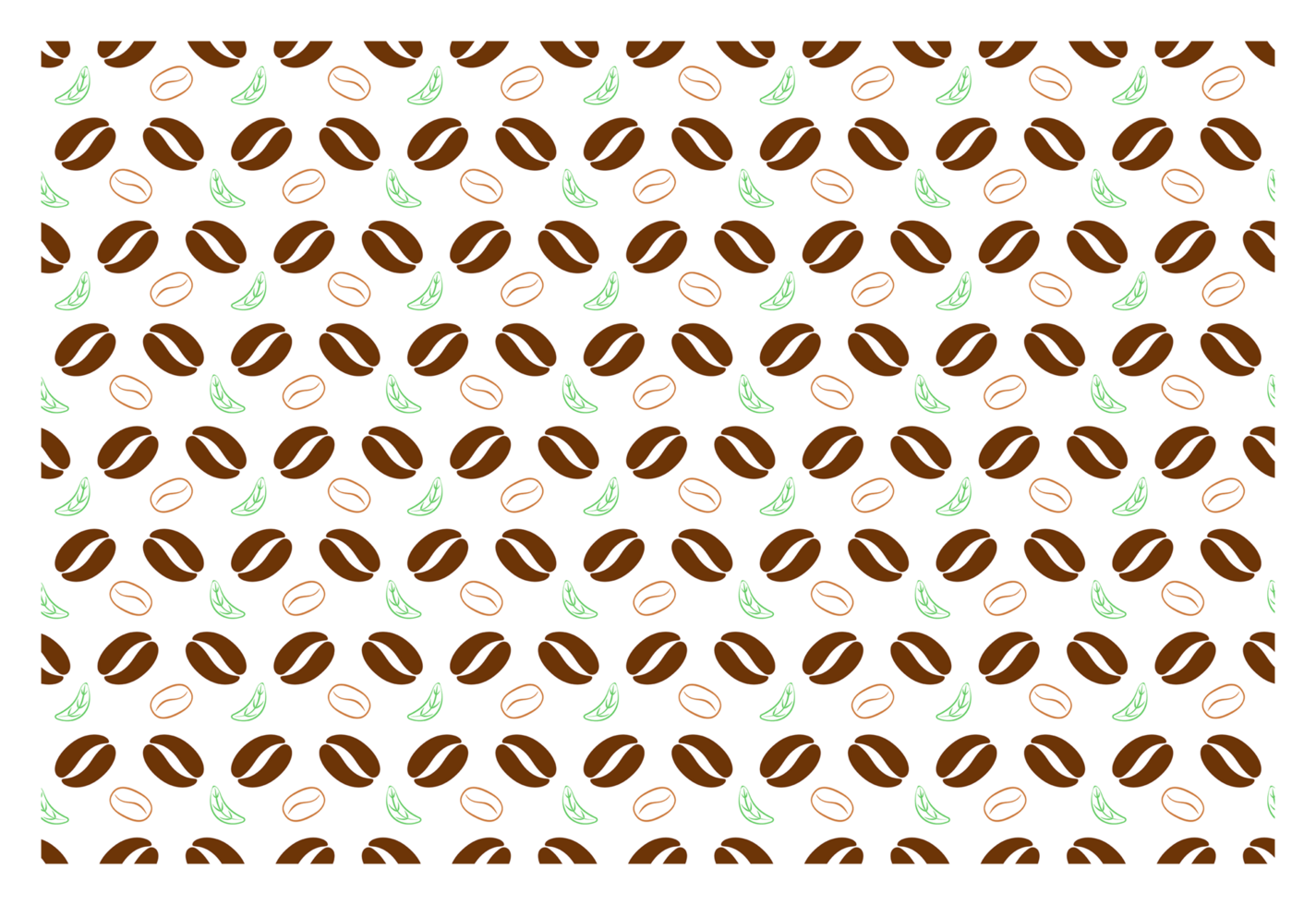 Seamless Coffee Beans Wallpaper Background png