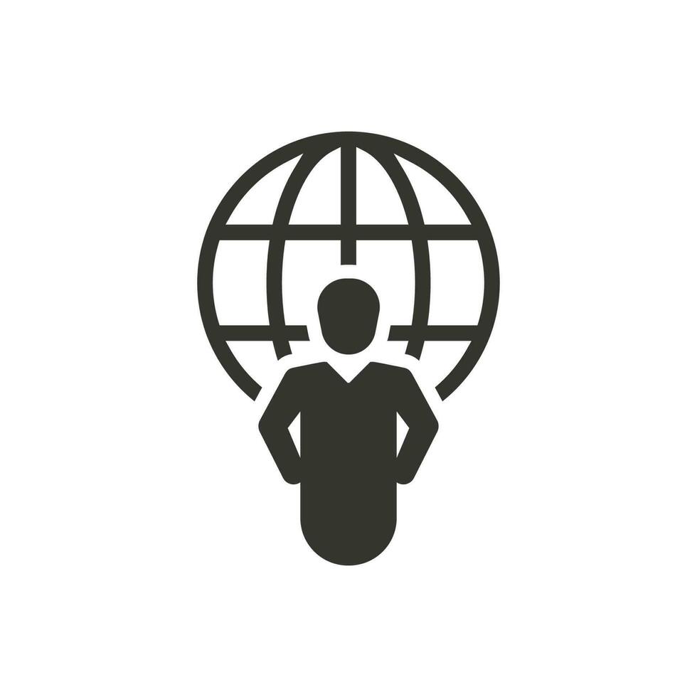 Global Business Icon vector