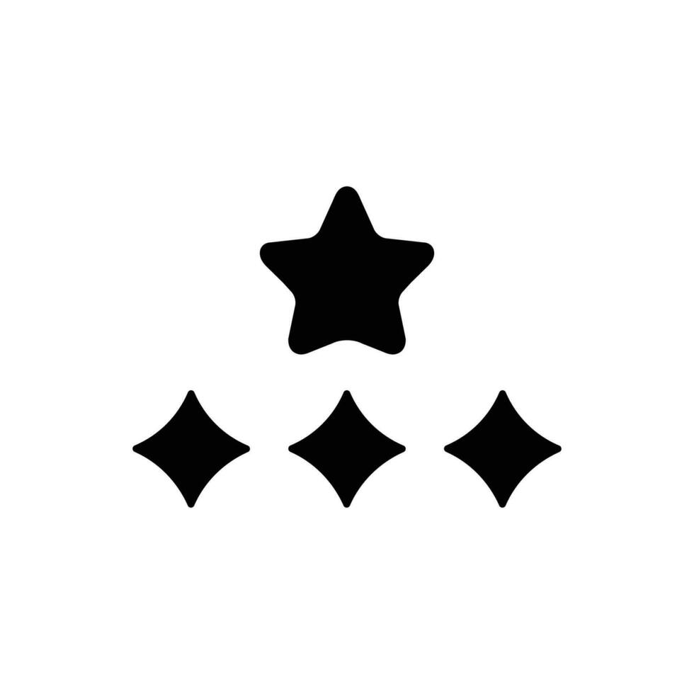 Star rating icon vector